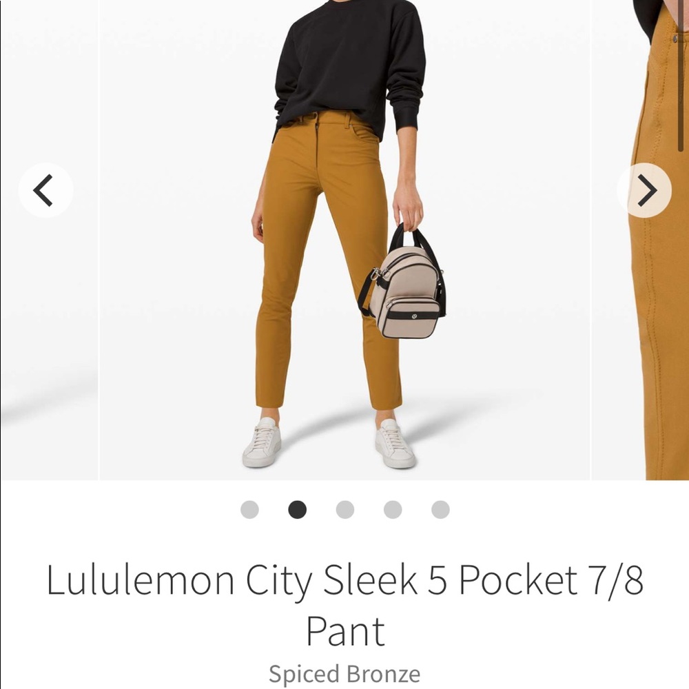 Lululemon City Sleek 5 Pocket 7/8 Pant